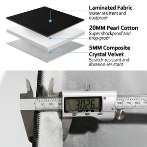 Funda para Bajo Eléctrico Coolvox Personalizada de Nailon, Colores Modernos, Acolchado de 30 mm, Cierre de Cremallera Impermeable, Bolsa para Instrumentos - Product Image 2