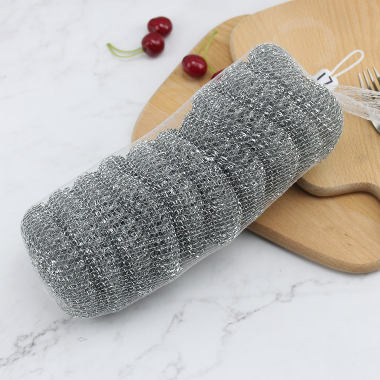 Высококачественный скребок для чистки кастрюль из нержавеющей стали, кухонный чистящий мяч