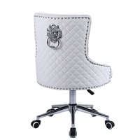 Chaise de travail pivotante en tissu de velours moderne pour la maison, le bureau ou le salon, chaise de loisirs en éponge pour meubles de chambre à coucher