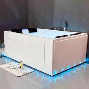 Moderna Bañera de Hidromasaje Doble con Jacuzzi para Interiores, Fabricada con Acrílico - Product Image 6
