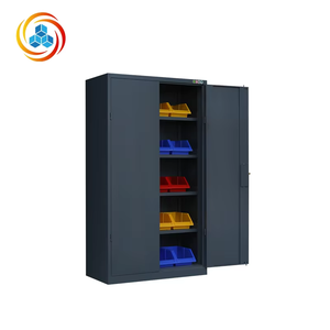 Armoires de rangement en acier pour outils et documents, autoportantes, grande capacité, design moderne pour ateliers, gymnases, garages, chambres - Product Image 4