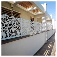 Panneau mural en métal perforé en aluminium personnalisé, découpe au laser, pour chantier de construction
