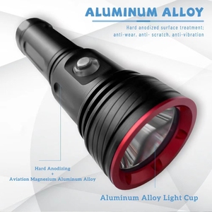 ไฟฉายดำน้ำ 3000LM IP68 กันน้ำลึก 100 เมตร ไฟฉาย LED แบบพิเศษสำหรับดำน้ำ ตกปลา ตั้งแคมป์ - Product Image 6