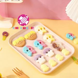 Caramelos Suecos Personalizados, Dulces de Goma con Sabor Ácido, Mezcla Variada para Halloween, Caramelos Suecos Masticables con Forma de Pulpo y Sabor a Fruta y Fresa - Product Image 1