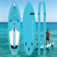 Tabla de Paddle Surf Inflable InflaToGo Pro 10'8" de Doble Pared DWF, Tabla de Surf de PVC Multiusos, Resistente al Agua y Duradera