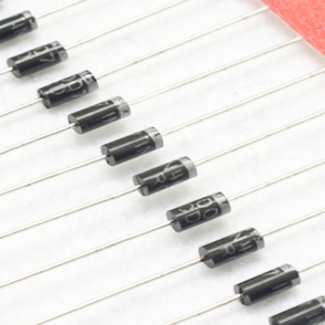 1N4007 M7 General Purpose Rectifier Diode 1A 1000V Silicon DO 41/214AC Package DIP/SMD Mounting for Rectifier Circuits LEDs