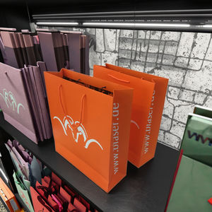 Sacs en papier personnalisés de qualité supérieure pour emballages de vêtements d'hiver tels que les manteaux, adaptés au marché européen - Product Image 2