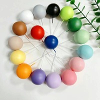 Boules en Mousse Colorées Mat pour Joyeux Noël, Décoration de Gâteau, Fournisseur d'Usine, 32 Pièces