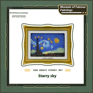 <span class=keywords><strong>Van</strong></span> <span class=keywords><strong>Gogh</strong></span> World Famous Peintures Autocollants Fine Résine Bois Ornements <span class=keywords><strong>De</strong></span> Bureau-Starry Sky Tournesol Monde Touristique Souvenirs pour - Product Image 3