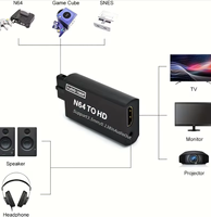 Direktvertrieb N64 HDMI-Konverter 1080P Audio-Video-Adapter für Nintendo64/SNES/SFC/NGC Plug-and-Play Ohne Verzögerung OEM ODM Unterstützung