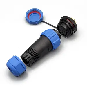 Ladegerät für Steckdose IP67 IP68 2 3 4 7 9-poliger wasserdichter SP13-Kunststoffstecker