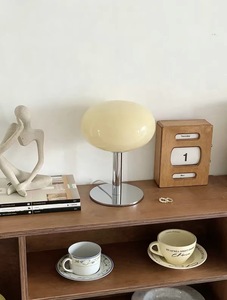 Bauhaus Modern Post-Modern Minimalist Metal Glass LED Eco-Friendly Decorative Table Lamp with Lollipop Shade for Bedroom - Product Image 4
