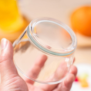 Ciotola per Zuppa <span class=keywords><strong>in</strong></span> <span class=keywords><strong>Vetro</strong></span> Classica Trasparente da 150ml, Contenitore per Pranzo Resistente con Coperchio <span class=keywords><strong>in</strong></span> Plastica - Product Image 3