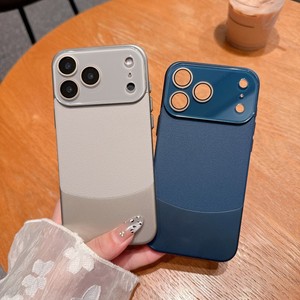 Business large window <b>camera</b> protect joint leather phone case for iPhone 17Air 12pro max simple shockproof protect cover - Product Image 2
