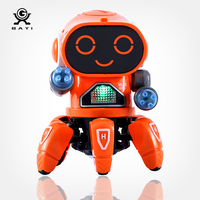 Robot de baile educativo con Control remoto, juguete eléctrico de simulación de pulpo, Robot de baile de seis garras, juguetes con música ligera