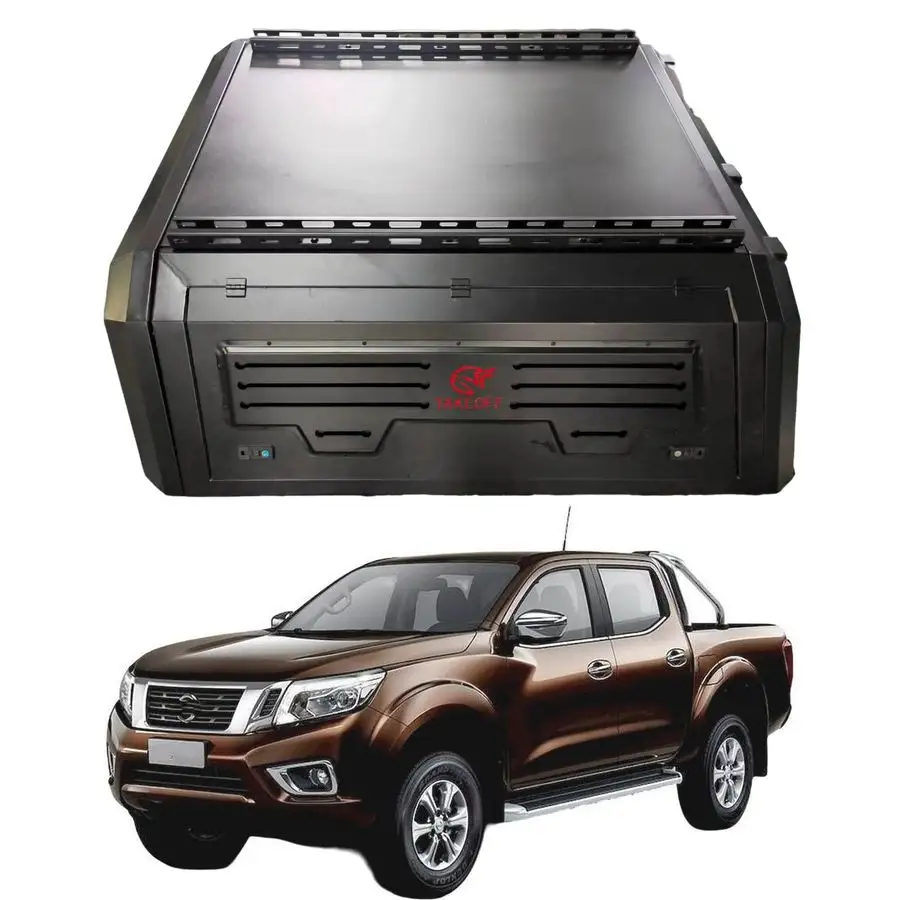 Sıcak satış yüksek kaliteli kamyonet gölgelik özel sert üst çelik gölgelik araba üst Nissan Navara için standart yatak