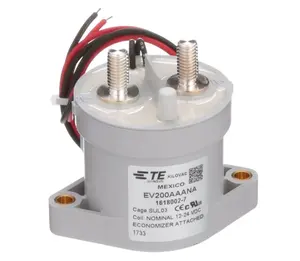 New Original EV200/LEV100/LEV200 contactors of TE offer continuous current ratings up to 500 A at 900 VDC