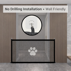 Enclos pliable en maille pour animaux <span class=keywords><strong>de</strong></span> compagnie, sans perçage requis. Filet d'isolation <span class=keywords><strong>de</strong></span> sécurité pour <span class=keywords><strong>escalier</strong></span> intérieur. Enclos pour animaux <span class=keywords><strong>de</strong></span> compagnie facile à installer - Product Image 2