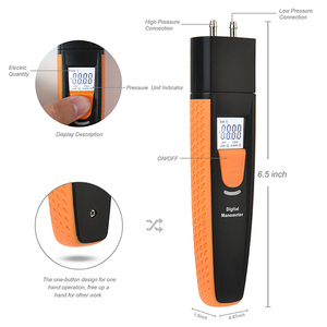 HT-805A 블루투스 디지털 압력계 고정밀 휴대용 차동 압력 게이지 테스트 차압 - Product Image 3