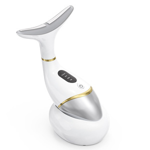 Nouveau masseur facial anti-rides pour le cou à lumière colorée, micro-courant, lifting et raffermissement du cou, étanche, beauté du cou de cygne - Product Image 1