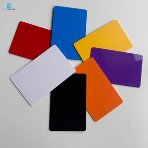 แผ่นพลาสติกพีวีซี RFID 13.56MHz กันน้ำได้มีสีขาวดำแดงม่วงส้ม - Product Image 1