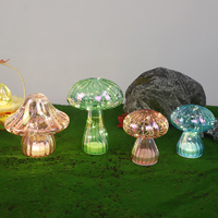 Décorations de pâques commerciales bon marché à piles led champignon lumière printemps pièce maîtresse de table