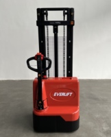 Apilador Eléctrico de Palets HELI CE de 1.2 Toneladas, Tipo Walkie, con Mástil Ajustable de 3500mm y Patas Anchas