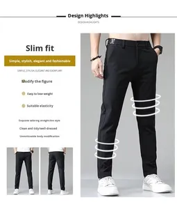 Người đàn ông của Extra kích thước lớn Ice Silk Capri quần mùa hè Nhanh chóng làm khô quần short 7/8 phẳng phía trước phong cách giản dị lỏng phù hợp với trọng lượng nhẹ thiết kế - Product Image 4