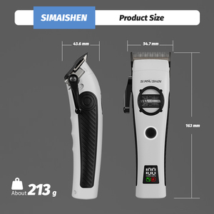 Cortadora <span class=keywords><strong>de</strong></span> <span class=keywords><strong>Pelo</strong></span> Inalámbrica Profesional con Motor <span class=keywords><strong>de</strong></span> Rotor Externo DLC Blade OEM, Tapa Extraíble <span class=keywords><strong>de</strong></span> Acero Inoxidable, Máquina <span class=keywords><strong>de</strong></span> Corte Eléctrica - Product Image 2