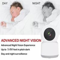 Wistino 2MP CCTV cámara de seguridad visión nocturna a todo color almacenamiento en la nube cámara interior para el cuidado del bebé