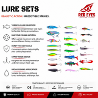 Échantillon Gratuit : Kit de leurres de pêche assortis (Minnow, Crankbait, Popper, Cuillère, Hard Bait, Pencil Bait) et micro-équipement de pêche pour la pêche au bar en mer et en rivière