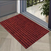 Tapis de porte de bureau personnalisé de luxe, durable, antidérapant, rembourré, épais (5-6 mm), avec support en PVC et 7 bandes, vente en gros