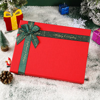 Boîte-cadeau d'emballage en papier rigide de luxe biodégradable personnalisable gaufrage de style moderne de Noël nouvelles options de taille disponibles