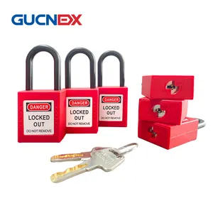 steel key padlock secured loto master manufacturer in china color tagout lock out industrial safety device padlock lock with key