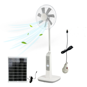 Xách tay 16 \ "năng lượng mặt trời có thể sạc lại <span class=keywords><strong>fan</strong></span> với động cơ điện tầng thường vụ điều khiển từ xa có thể điều chỉnh ngoài trời Sử dụng hộp cài đặt - Product Image 2