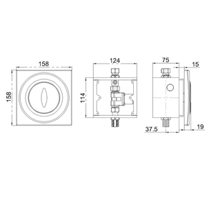 HY-355AD cảm ứng tự động nước tiểu tuôn ra van không tiếp xúc cảm biến cảm biến hoạt động nước tiểu <span class=keywords><strong>flusher</strong></span> - Product Image 2