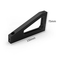 Plateau de support triangulaire, plaque plate, plateau optique expérimental, plateau rigide en alliage d'aluminium
