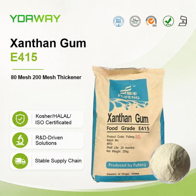 YDAWAY Food Grade Xanthan Gum Stabilizers 24 Months Shelf Life