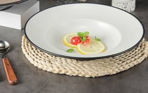 Émail durable et facile à nettoyer directement de l'usine sur plateau de service alimentaire en acier pour restauration et salle à manger - Product Image 2