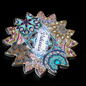 Venta al por mayor logotipo personalizado <span class=keywords><strong>Valencia</strong></span> España recuerdos turísticos Placa de cocina de cerámica Mat - Product Image 2