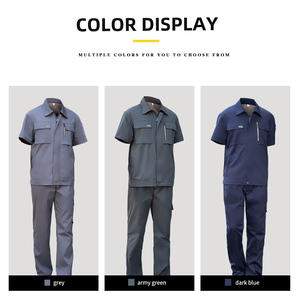 Combinaisons de travail durables en mélange de polycoton, uniformes de sécurité confortables et respirants pour les travailleurs industriels - Product Image 3