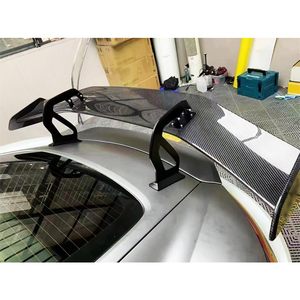 Aileron arrière en fibre de carbone 718 2016-2024, état neuf, style carbone humide, mise à niveau pour 718 Boxster Cayman RS - Product Image 5