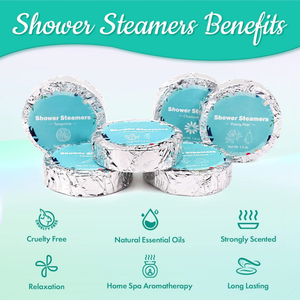 Boîtes d'emballage personnalisées Paquet de 6 comprimés de vapeur de douche d'aromathérapie d'eucalyptus biologique naturel - Product Image 2