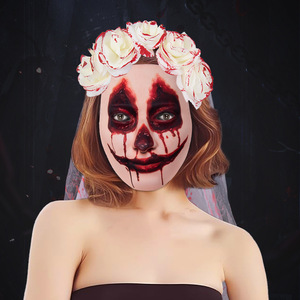 Nuevo Velo de Novia Fantasma con Salpicaduras de Sangre, Pinza para el Cabello, Máscara, Accesorio de Disfraz para Fiesta de Halloween, Venta al por Mayor - Product Image 2