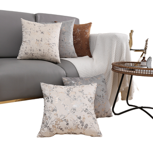 Fundas de Cojín Decorativas para el Hogar, Modernas, Impresas, Plateadas, de Terciopelo, Doradas, Impermeables y Ecológicas, Venta al Por Mayor de Fábrica Amity - Product Image 1