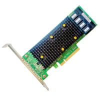 Kartu Pengontrol Chip SAS3416 Antarmuka PCIe 3.0 X8 16 Port Internal 12Gb/s Adaptor Penyimpanan HBA RSP3QD160J