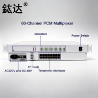 Multiplexeur téléphonique Hongda SJ MUX60A Voice FXS/FXO sur E1 PCM 60 ports