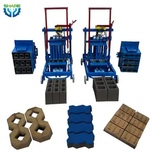 Mobile Manual Mini Hollow Cement Block Making Machine