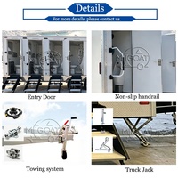 Remorque Sanitaire Mobile à Trois Essieux, 8 Cabines, Toilettes Portables avec Douche, Climatisation et Sèche-Mains pour Événements Extérieurs à Forte Capacité