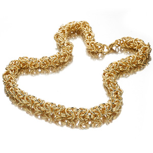 Nabest 6-10mm acier inoxydable Byzance chaîne gourmette lien collier étanche plaqué or Hip Hop bijoux cubain chaîne colliers - Product Image 3